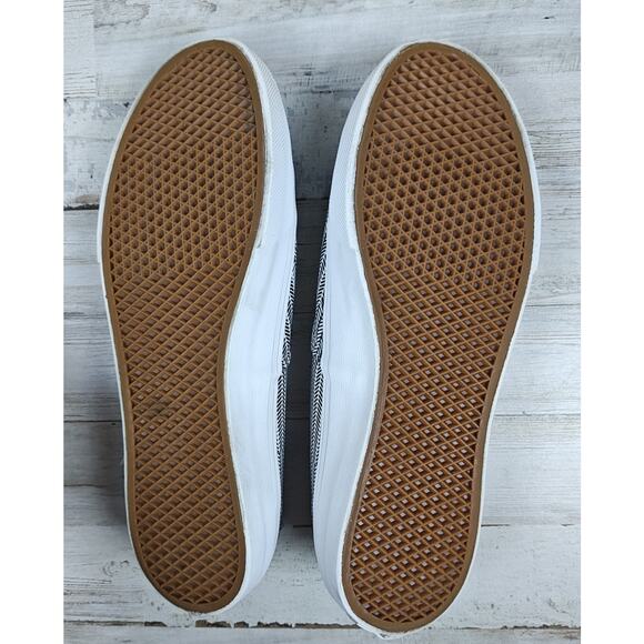 VANS Black & White Geometric Chevron Pattern TC6D Shoes Men’s 6.5 Women’s 8 - Picture 6 of 7